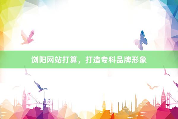 浏阳网站打算，打造专科品牌形象
